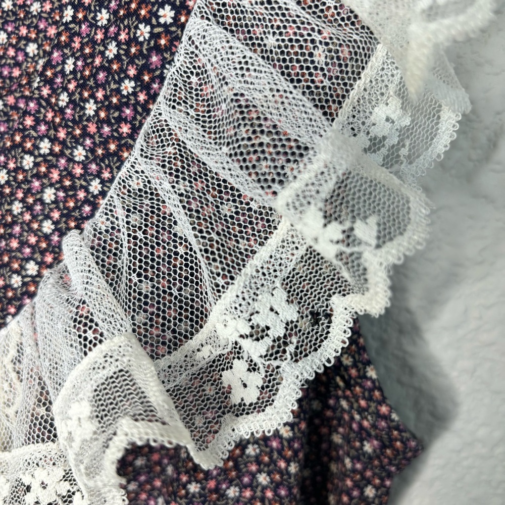 GUNNE SAX by Jessica Vintage Rare Purple Floral Prairie Dress Size 13 Sleeveless - Picture 15 of 15